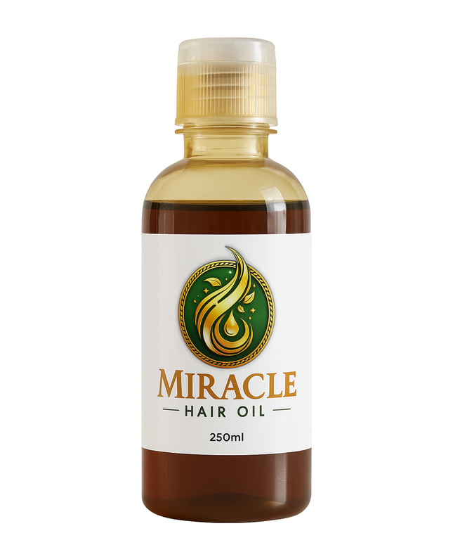 Miracle Hair Oil – 100% Natural Hair Growth & Strength Formula (250ml)